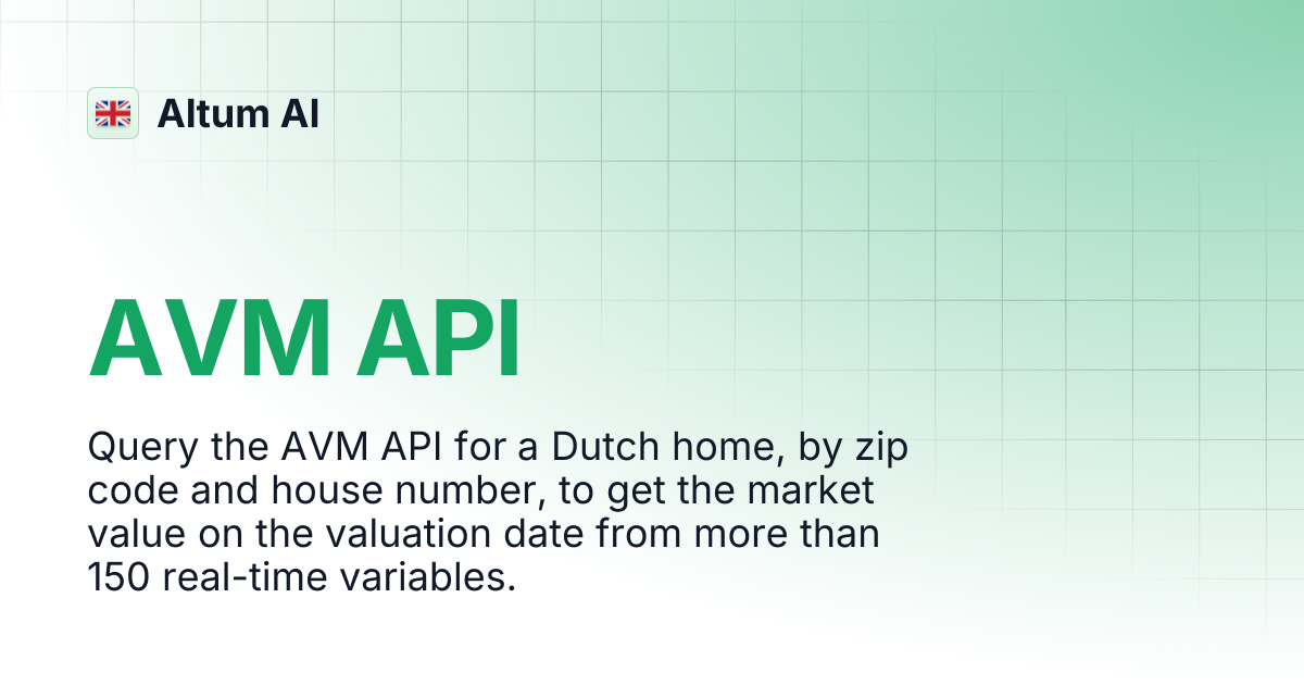 AVM API | Altum AI