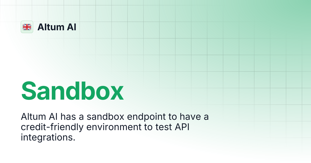 Sandbox | Altum AI