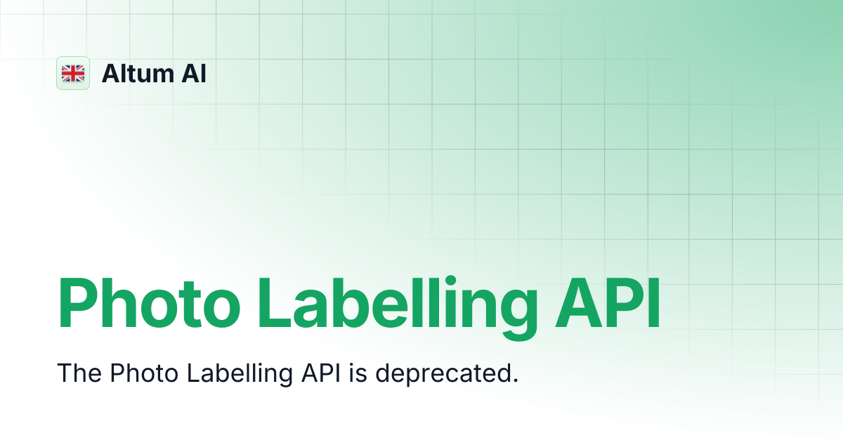 Photo Labelling API | Altum AI