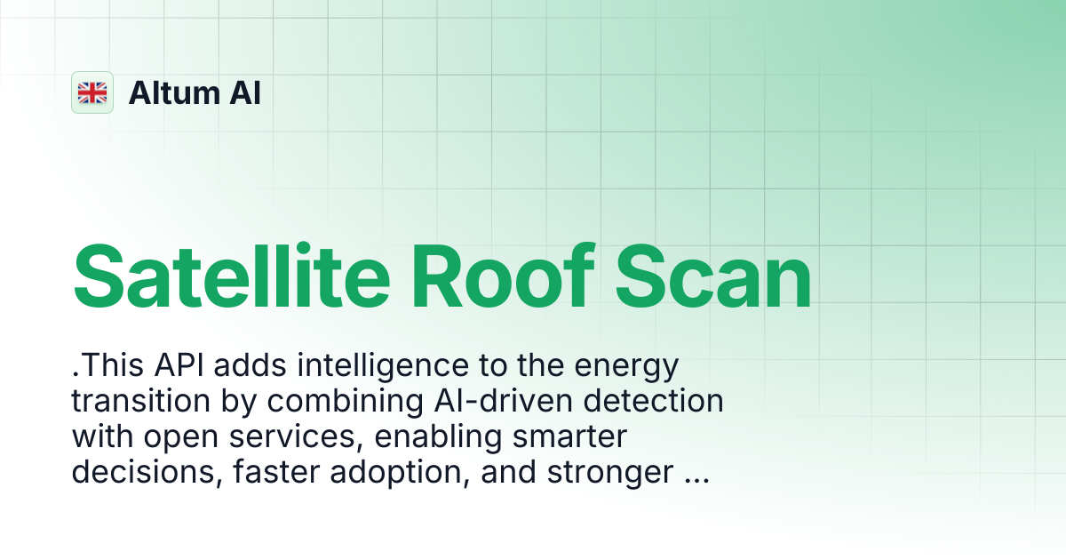 Satellite Roof Scan | Altum AI