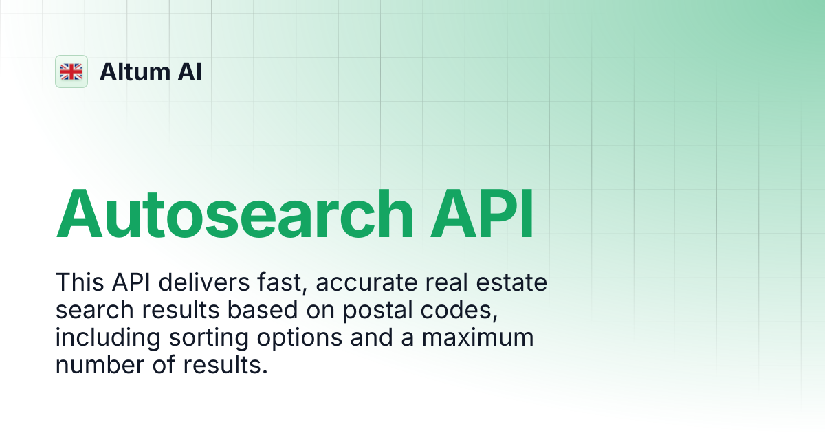 Autosearch API | Altum AI