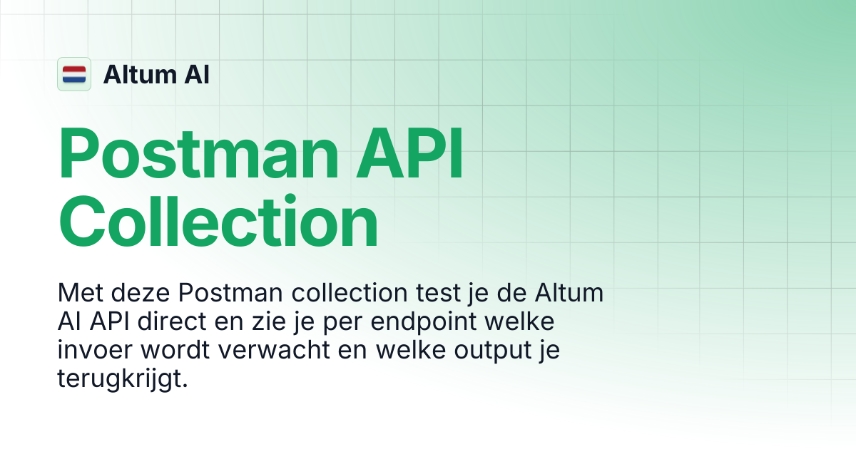 Postman API Collection | Altum AI